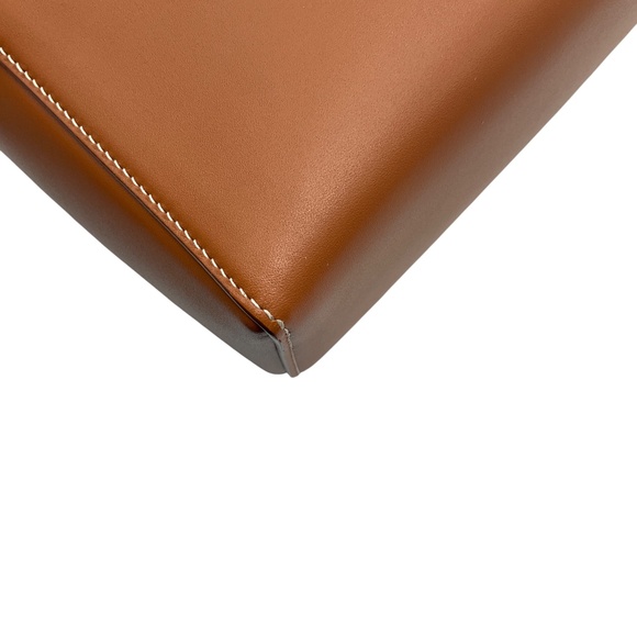 LORO PIANA TAN CALFSKIN LEATHER L27 EXTRA BAG - Picture 12 of 13